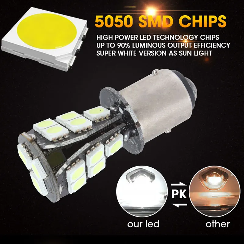 ROADOT 2 шт. CANBUS 1157 BAY15D 21 светодиодный 5050 SMD P21/5 Вт стоп сигнал задний светильник лампа