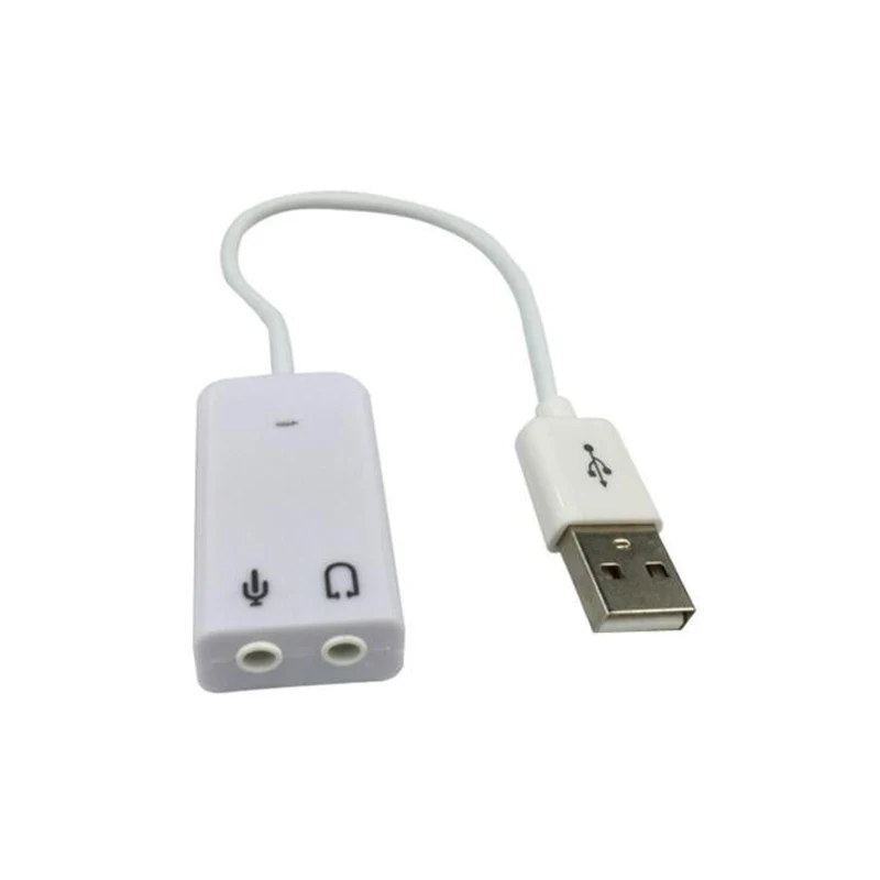 Звуковая карта Raspberry Pi 3 белая 5 мм разъем для микрофона и наушников USB 2 0 7 1 каналов