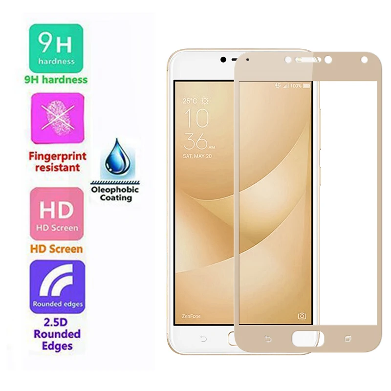 Защитное стекло для Asus Zenfone 4 Max ZC554KL закаленная Защитная пленка экрана 3 Zc520TL ZC553KL
