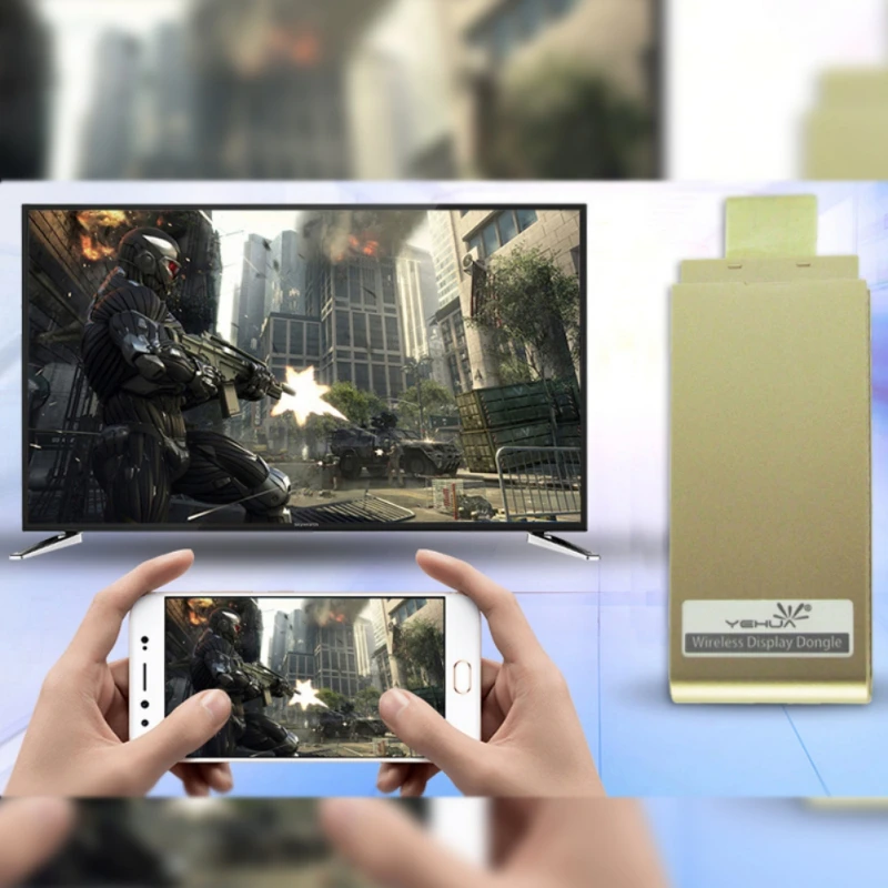 1080P беспроводной WiFi Дисплей ТВ ключ приемник HDMI палка Android Miracast для телефона ПК PK