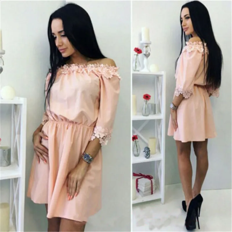 Новый Модный женский летний комбинезон с длинным рукавом и открытыми плечами