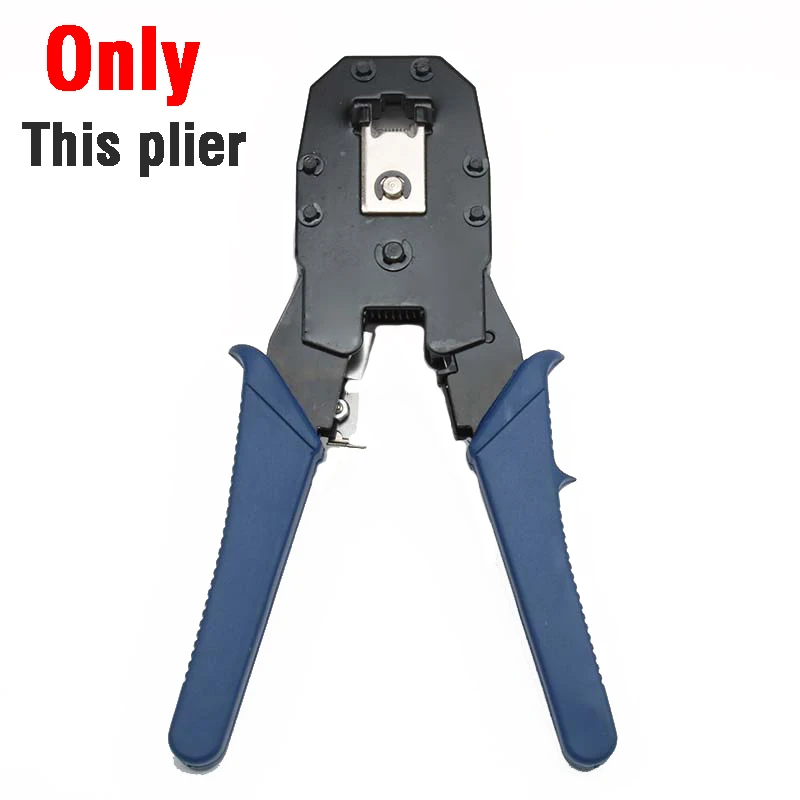 Сеть Ethernet кабельный тестер RJ45 комплект RJ45 обжимной инструмент для обжима удар вниз RJ11 Cat5 Cat6 детектор провода 8P8C RJ45 - Цвет: Crimping pliers