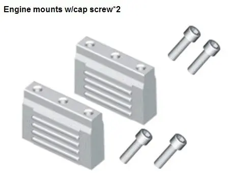 Запчасть для HSP 02049 крепления двигателя с крышкой винт * 2P 1/10 RC багги автомобиля