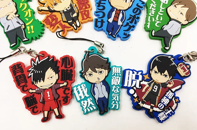 7 шт./лот кошмарным аниме брелок Oikawa Tooru Kozume Kenma Kuroo Tendo Сатори Koutarou Хината