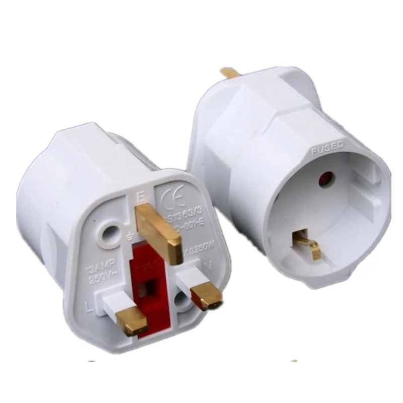 Multifunctional EU Power Converter Plugs 2 Pin Socket UK Travel Adapter | Электроника