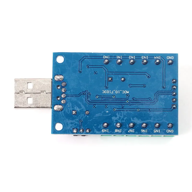 USB 10 канальный 12Bit AD Модуль сбора данных STM32 UART модуль АЦП один Порты и разъёмы