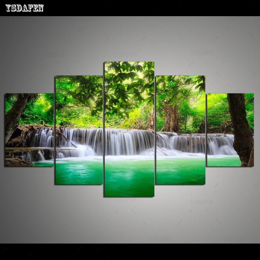HD Печать olieverf модульная фотография Пейзаж Плакат добрый декор комнаты woondecorрация