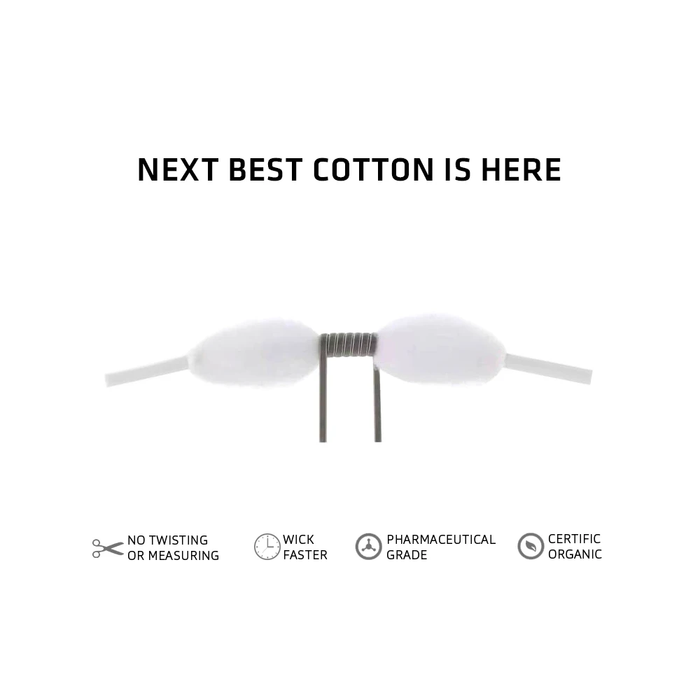 10 шт. оригинальная сетчатая катушка Wotofo RDA A1 0.18ohm + 1 упаковка DIY Bacon Cotton для 24 мм
