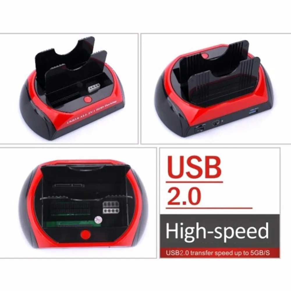 Док станция для внешнего жесткого диска с двумя портами док со слотом USB порта IDE