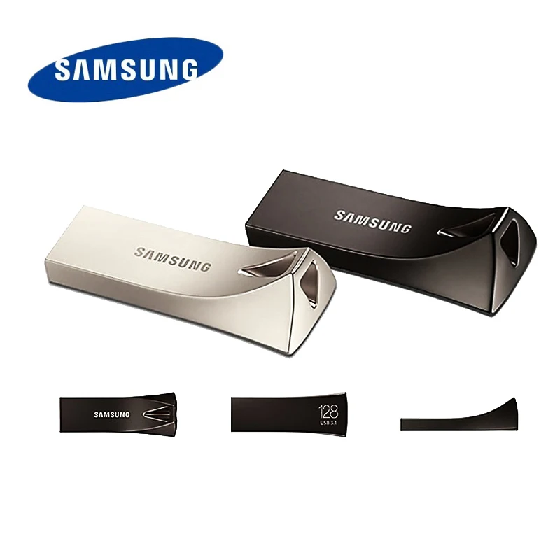 SAMSUNG флэш-накопитель USB 32 Гб 64 Гб 128 ГБ USB3.0 ручка-накопитель до 300 МБ/с./с бар плюс металлическая Флешка для хранения памяти U диск