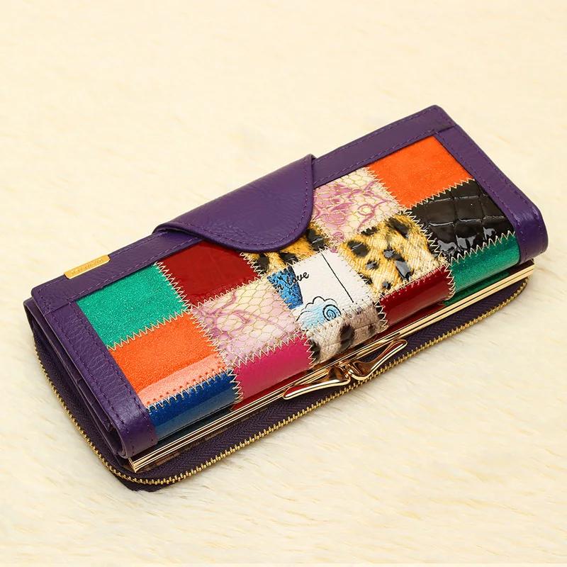 Новинка 2016 роскошные женские кошельки фирменный дизайн 100% натуральная кожа