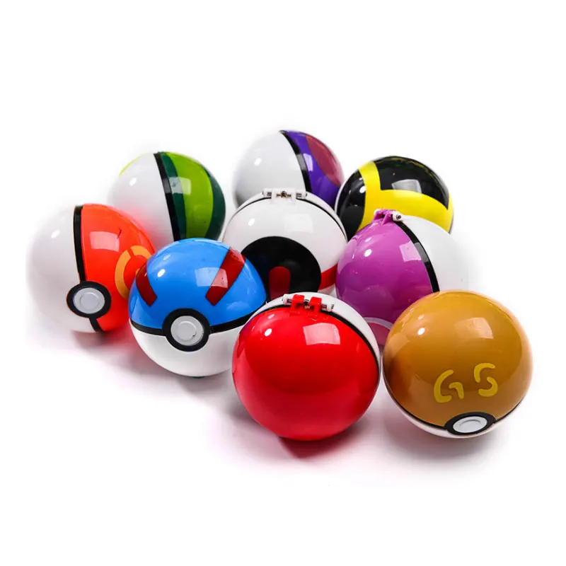 Аниме 1 шт. Pokeball + случайный рисунок внутри фигурки игрушки для детей крутая