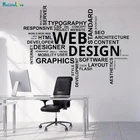 Веб-дизайн, Наклейки на стены для офиса, слова цитата, деловой вдохновляющий декор, плакат для командной работы, самоклеящиеся фрески YT1249