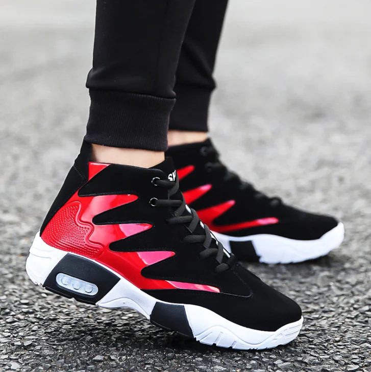 XEK 2019 spring men shoes fashion comfortable black and white color matching high High Top casual ZLL679 | Обувь