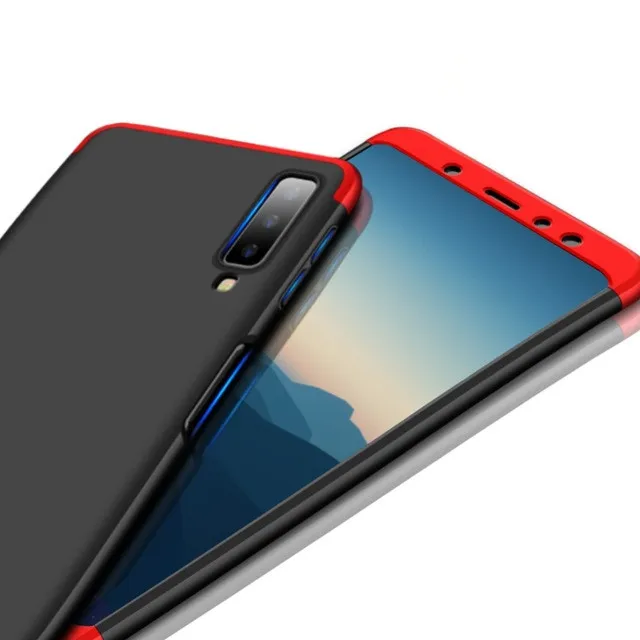 1000 шт 360 градусов полное покрытие для samsung Galaxy A9 Star Lite A8 плюс A6 J4 J6 J2 Pro J3 J5 J7 J8 Жесткий ПК 3 в 1 чехол для телефона