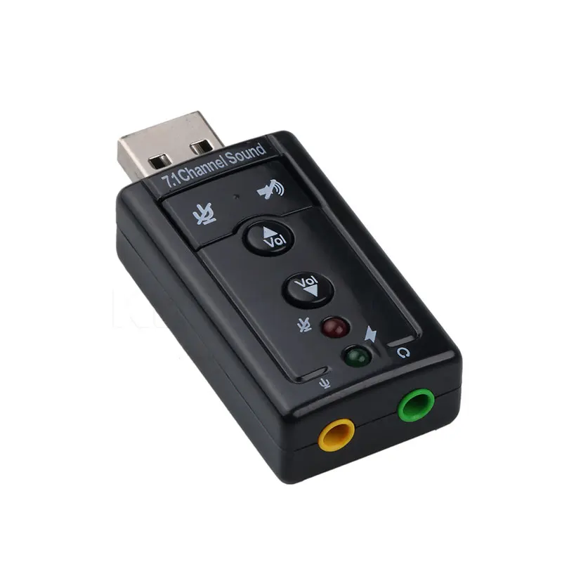 KEBIDUMEI External USB VIRTUAL 7.1 Channel 3D Speaker Audio Microphone Sound Card Mic Adapter 3.5mm Jack Stereo | Компьютеры и офис