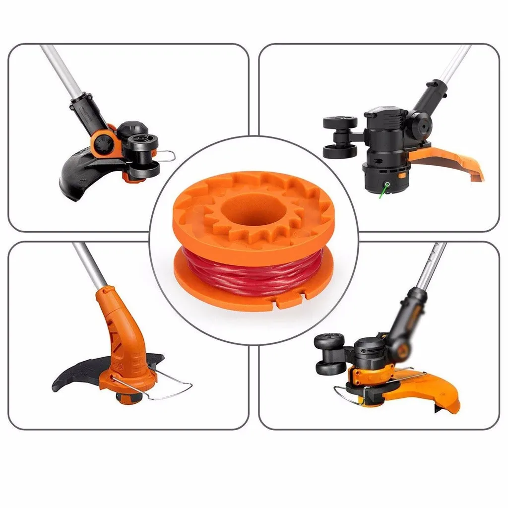 Запасная шпуля для машинки стрижки травы WORX WA0010 10 футов 12 шт. в упаковке садовые