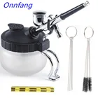 Стабилизатор для чистки кастрюли с аэрографом, держатель для бутылок, станция для краски, стеклянные банки, фильтр, матовый компрессор, дополнительный набор A-C