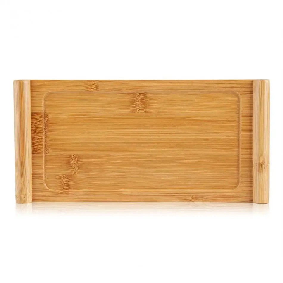 Натуральный Бамбук Чай лоток прямоугольник Еда снакс сервировка десерта поднос