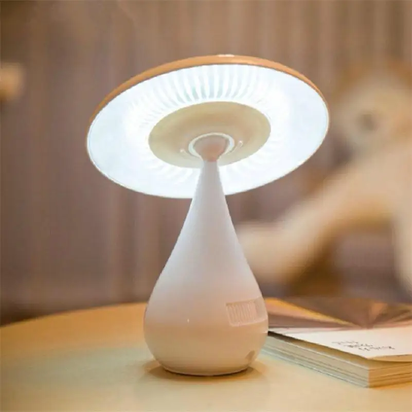 Mushroom Dimmer Table Lamp Lampara LED Escritorio Abajur Luminaria de Mesa USB Reading Night Lights Air Purification Desk | Освещение