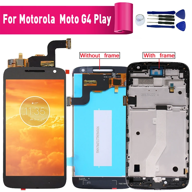 Для Motorola Moto G4 Play XT1603 ЖК экран Замена для XT1601 полный модуль|Экраны мобильных