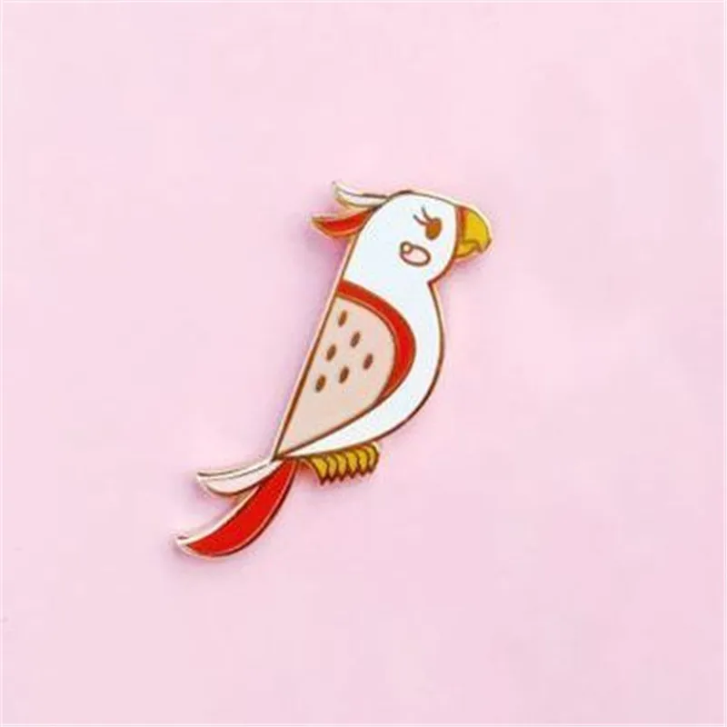 2017 free shipping fashion new women jewelry Bird fruit juice glass brooch needle Zinc alloy girl wife gift party | Украшения и