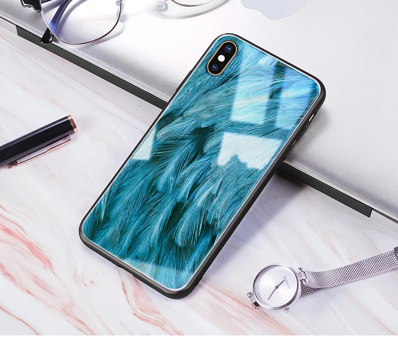 nongmiyumao Чехол Vpower для iPhone XS Max, чехол из закаленного стекла для телефона, схема разборки для девочек и мальчиков, задний стеклянный чехол для iPhone X XS MAX XR - Цвет: nongmiyumao