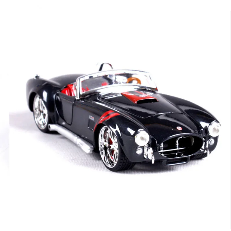 Классическая модель автомобиля Ford Shelby Cobra металлическая винтажная 1969 имитация