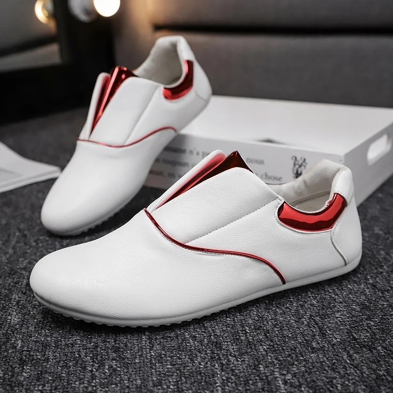 Spring Summer Men Casual Shoes Fashion Soft Leather Surface Mens Loafers Moccasins Slip-On Flats Man Driving | Обувь