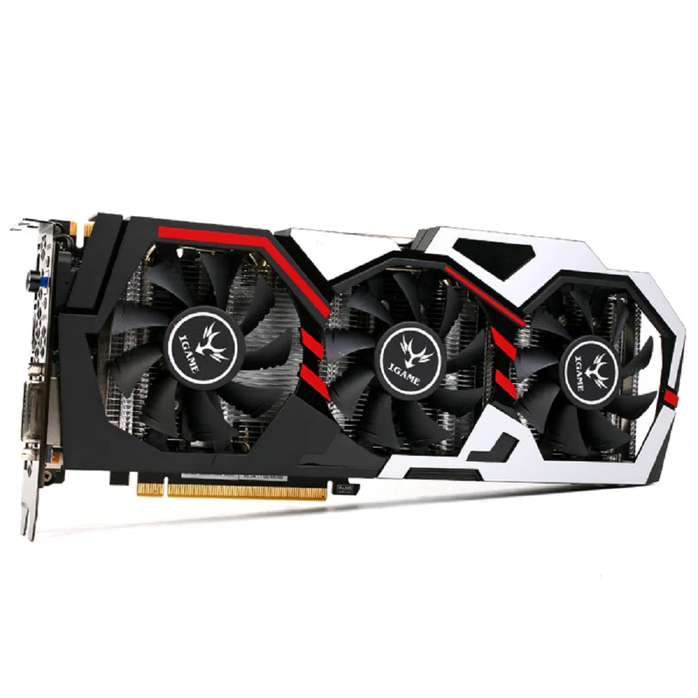 Оригинальный красочный iGame1070 Графика карты U 8GD5 Топ 256bit GDDR5 8 GB GeForce GTX 1070 с HDMI/DVI/DP 1 4