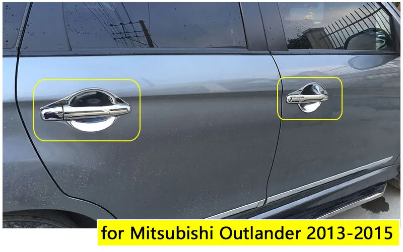 Аксессуары для Mitsubishi Outlander хромированная дверная ручка 2013 2014 2015 роскошные