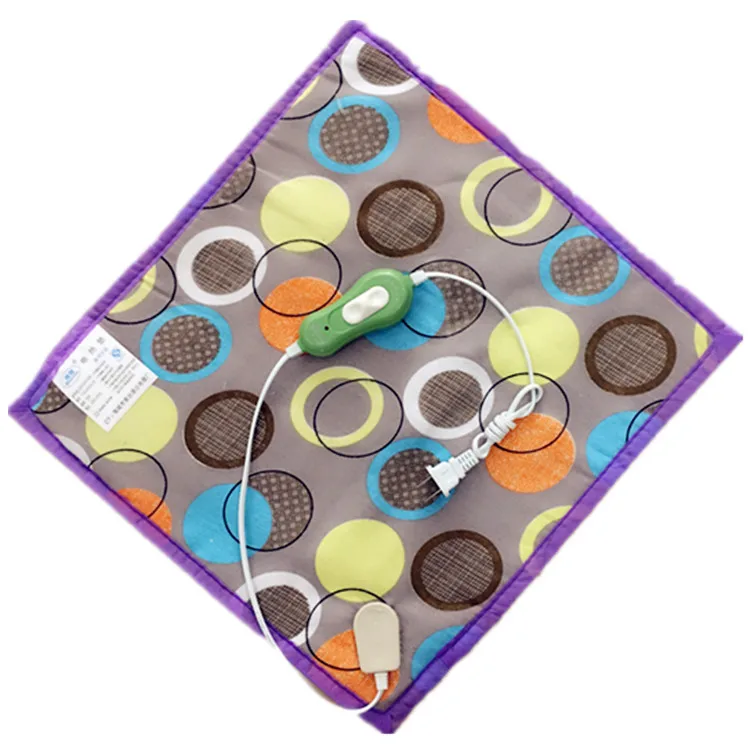 Милая квадратная зимняя теплая кровать для животных электрическое одеяло