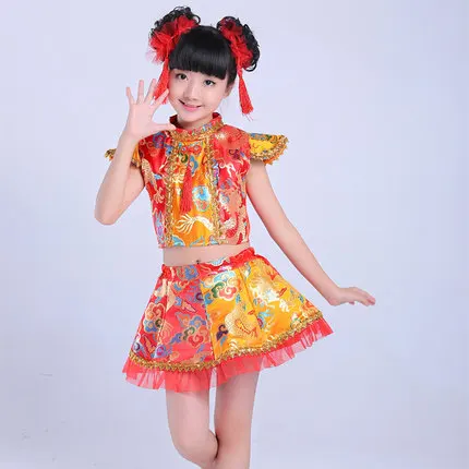 Детские костюмы одежда для маленьких девочек выступление на сцене костюм