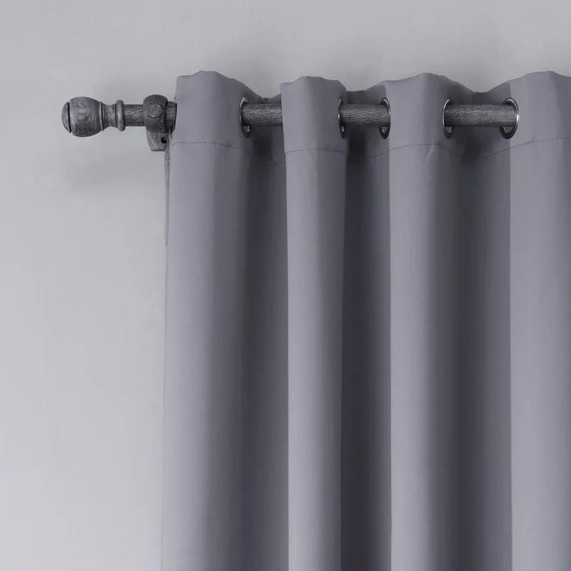 Серые затемненные занавески для гостиной занавеска спальни кухни Cortina Quarto