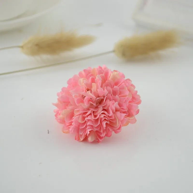 3 шт. дешевая шелковая Гвоздика голов искусственные цветы для украшения дома