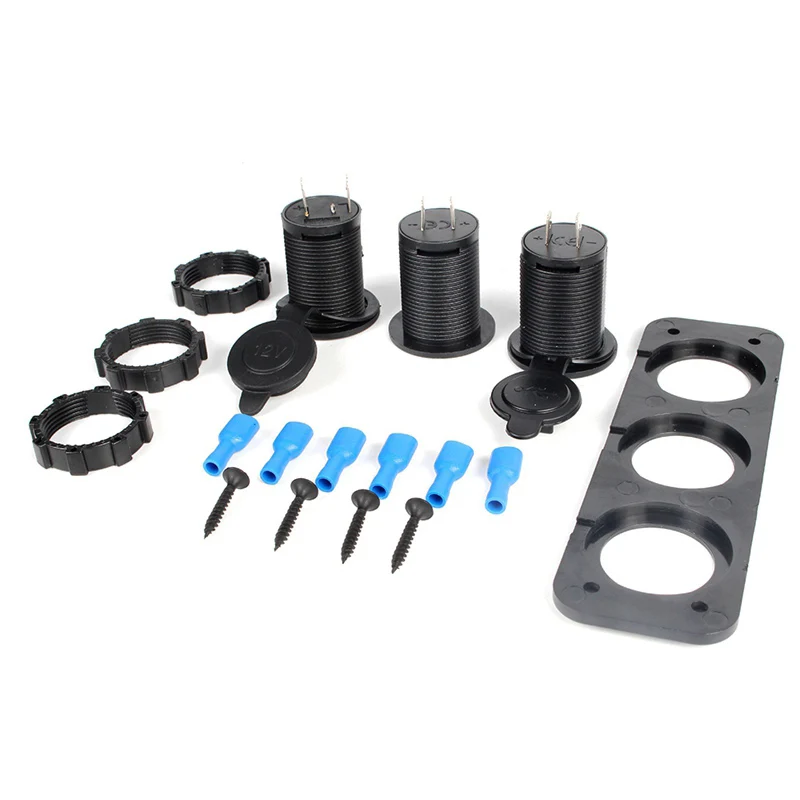 Refit 12 В Автомобильное зарядное устройство для телефона быстрое 2 порта USB с