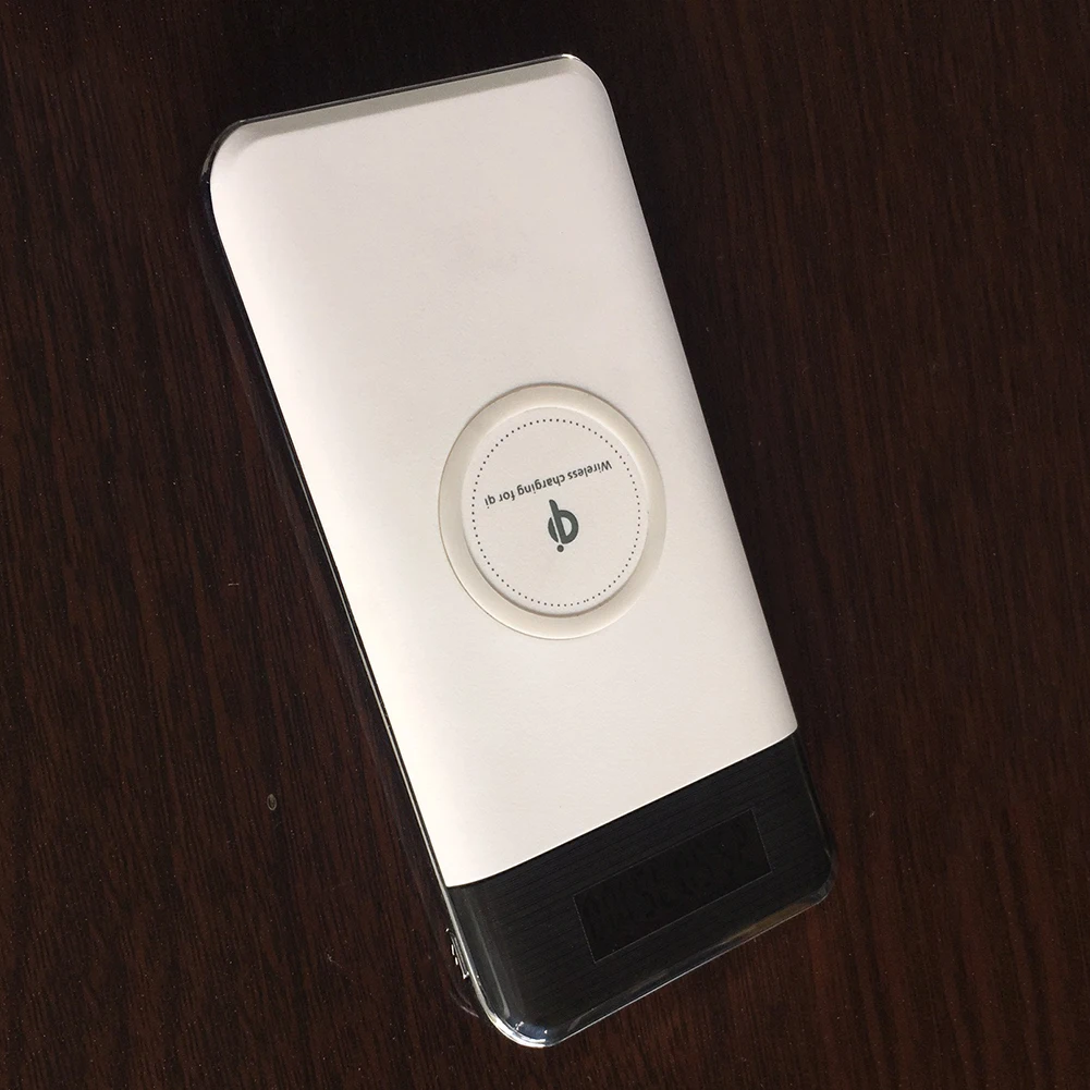 Горячая Qi Беспроводная зарядка 10000 mAh банк питания+ Беспроводное зарядное устройство