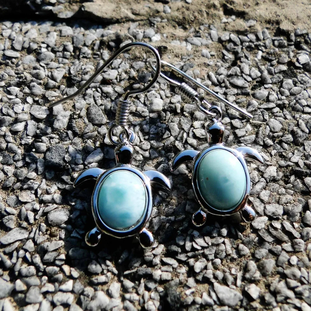 Милые серьги подвески в виде черепахи морском стиле|largo|drop earringsearrings |