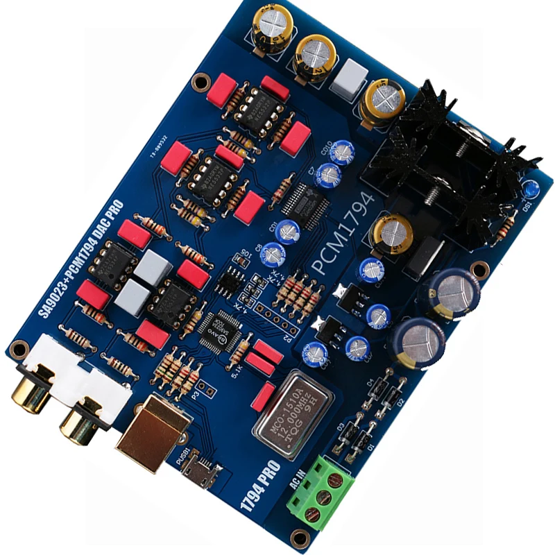 SA9023+ PCM1794 ЦАП Декодер Плата USB ЦАП звуковая карта 5 В ЦАП декодирование готовая плата B8-004