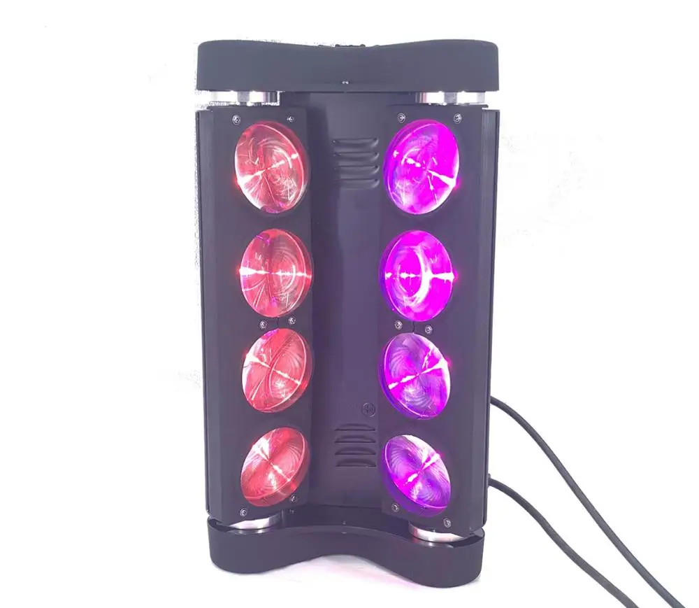 Светодиодный движущаяся голова паук светильник 8x15 Вт 4в1 RGBW Led вечерние DJ ing Beam DMX
