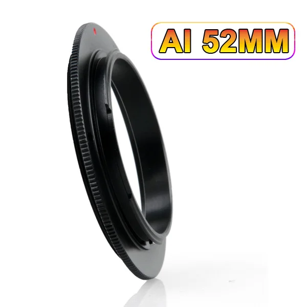 Алюминиевое макрообъектив камеры обратное переходное кольцо для Nikon AI 49 мм 52 55 58 62