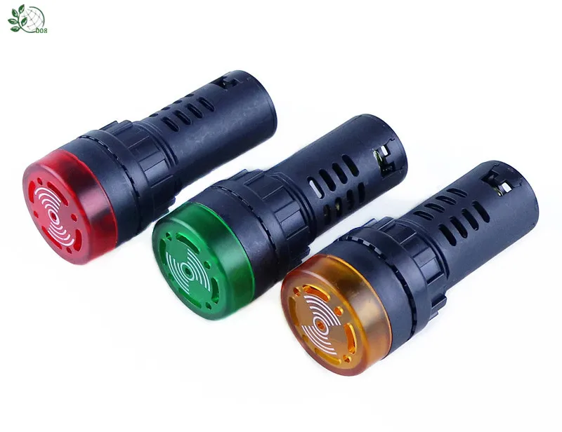 Панель крепление 22 мм светодиодный индикатор зуммера AD16 22SM 12V 24V 110V 220V led