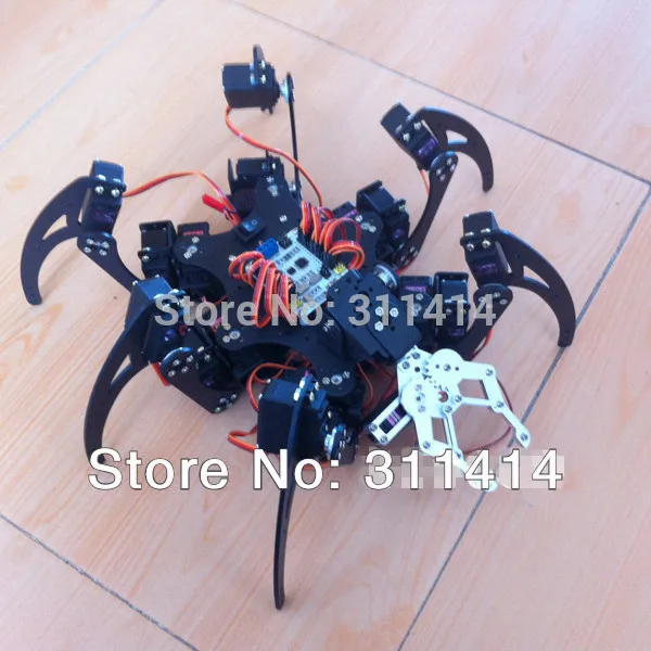 Arduino алюминиевый 6 футовый робот Паук 20DOF ножной рамка комплект с механическим