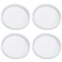 4 pack big diy round coaster silicone mold diameter 3 94inch10cm molds for casting with resin cement