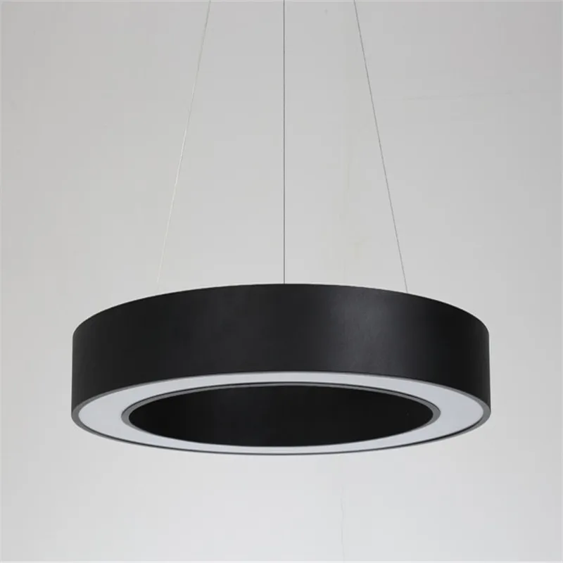 

LED Ring Iron Acrylic Pendant Light 40CM 60CM 80CM Pendant Lamps For Living Room Dining Room Circle Rings 110-220V