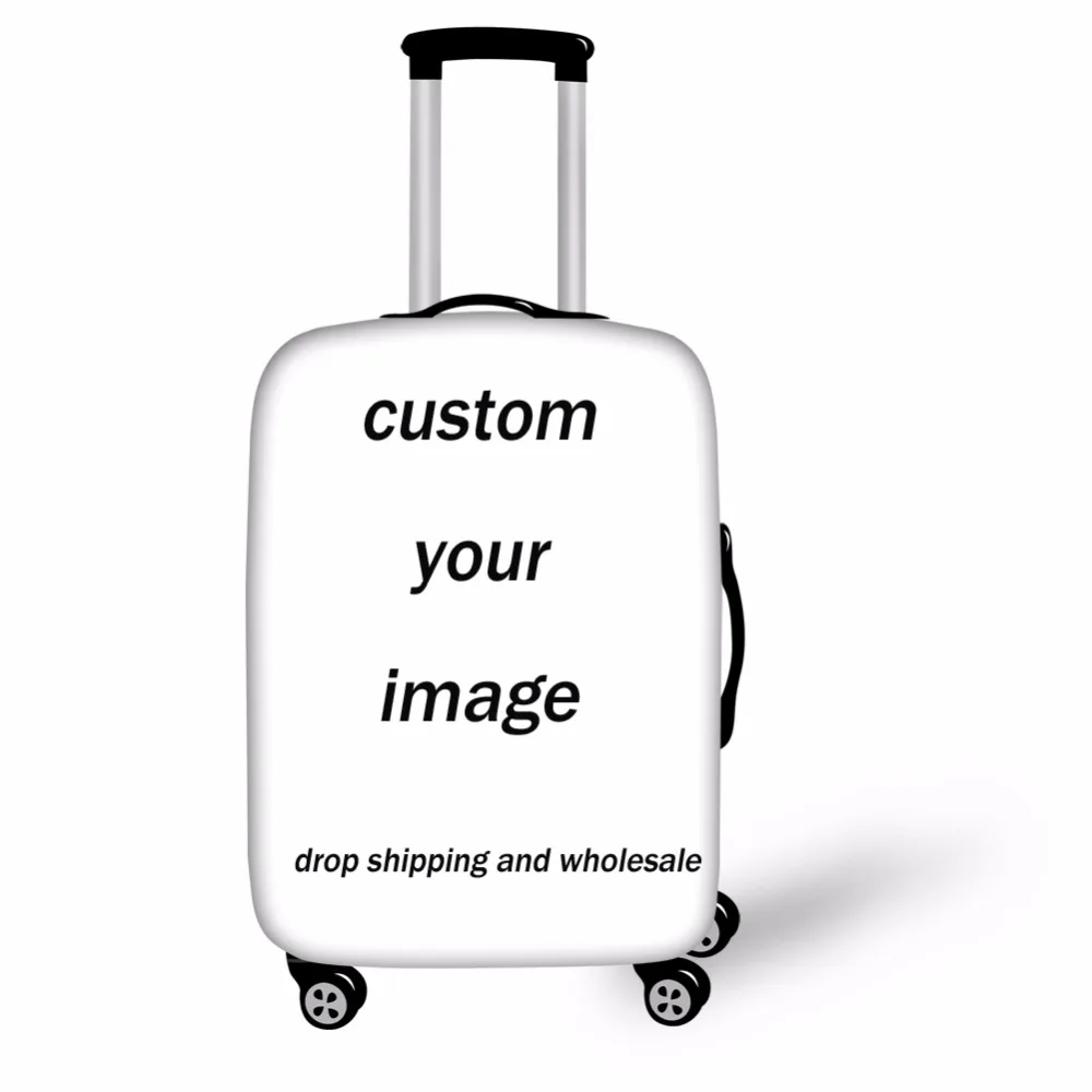

INSTANTARTS 3D Pet Pug Dog Printed Luggage Protective Covers for 18-30 Inch Suitcase Travel Accessories Thicker Dust Rain Cover