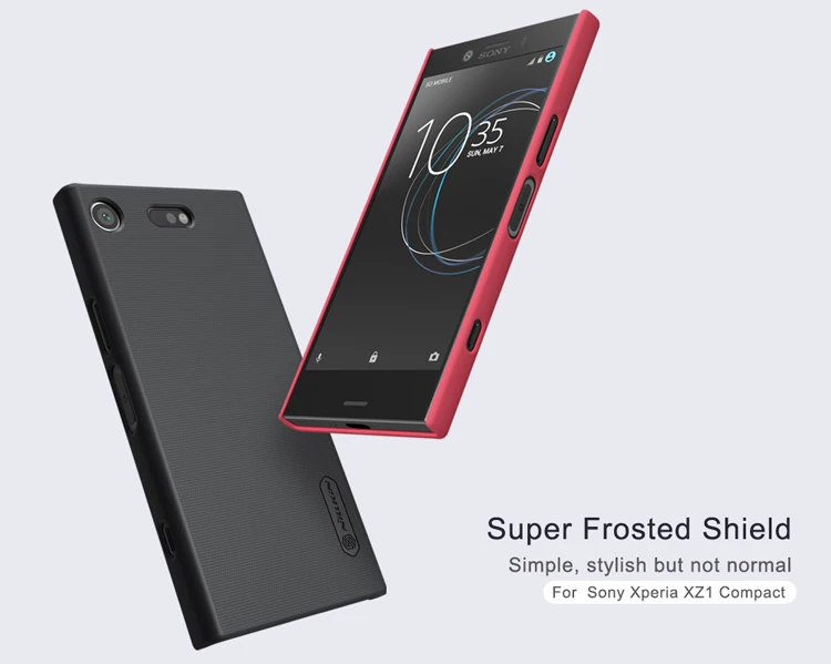 Для sony Xperia XZ1 компактный чехол Nillkin матовый щит Матовый Жесткий Чехол для задней крышки для sony Xperia XZ1 Compact