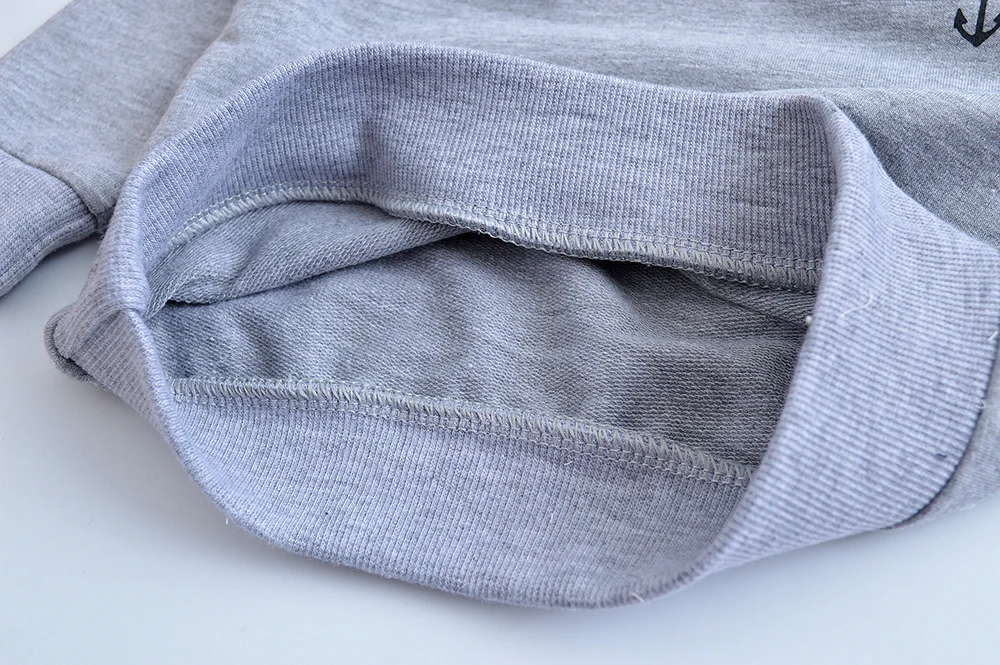 Одежда для маленьких мальчиков детский хлопковый серый свитер с длинными