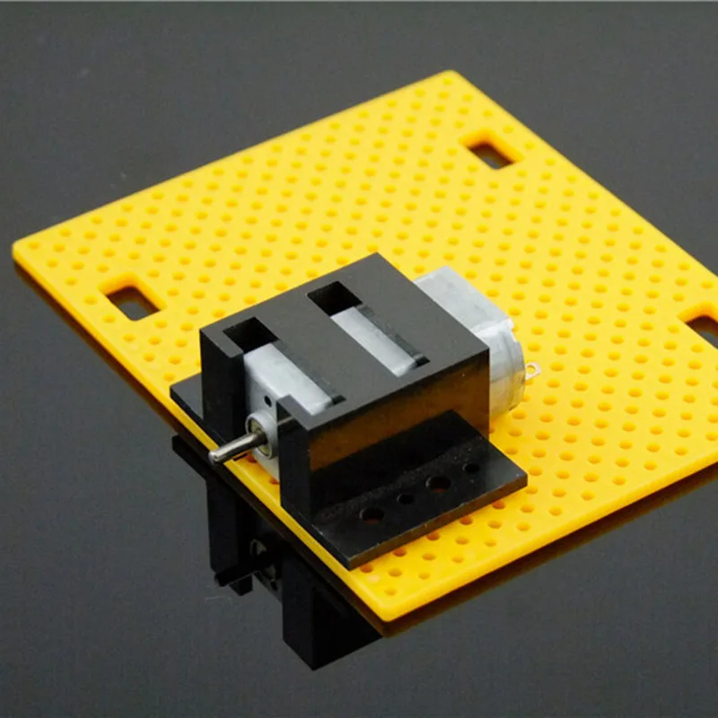 2PCS Mini 130 180 Micro Motor Mount Set black Plastic Fixed Bracket Gearbox Toy Car Accessories | DC