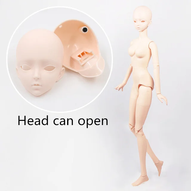 without makeup 1/3 BJD кукла Обнаженная макияж, глаза, AI YoSD MSD SD набор игрушка подарок DC лати - Цвет: without makeup
